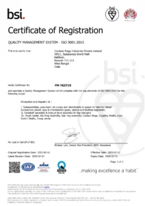 INVOLUTE ENG PVT ISO CERTIFICATE